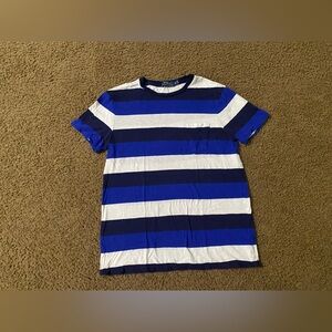 Polo Ralph Lauren blue and white striped shirt size Medium